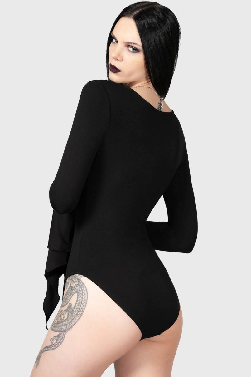Women Bodysuits | Killstar Black Roses Bodysuit
