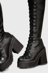 Women Boots | Killstar Bloodletting Knee-High Boots