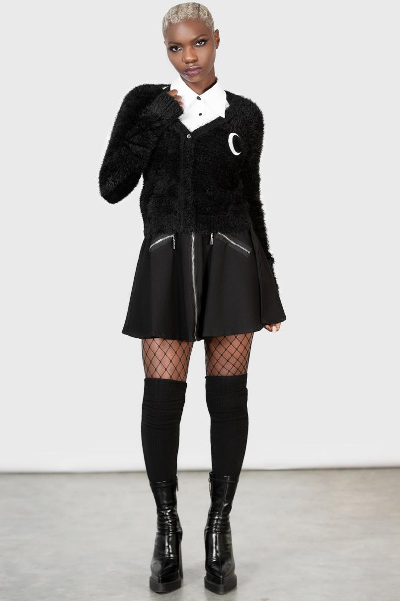 Women Cardigans | Killstar Crescent Knit Cardigan