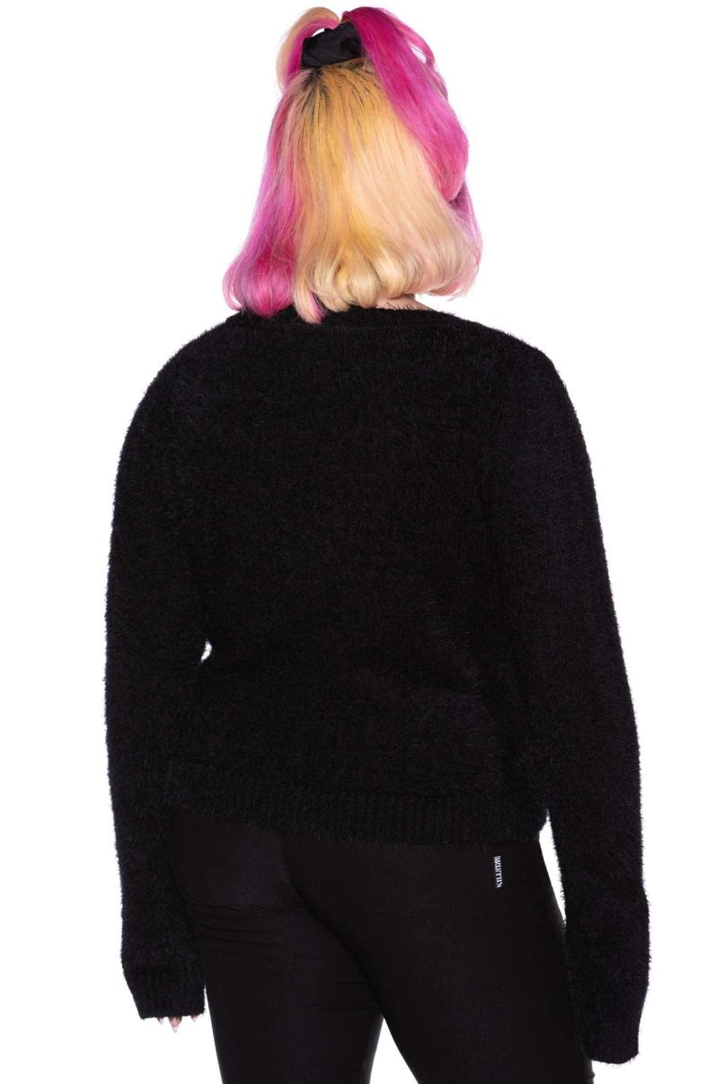 Women Cardigans | Killstar Crescent Knit Cardigan