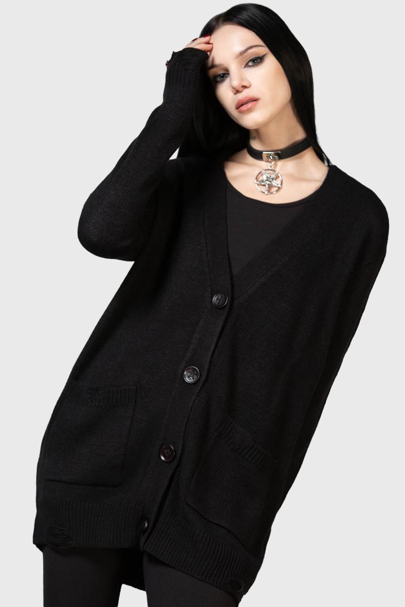 Women Cardigans | Killstar Next Regret Knit Cardigan