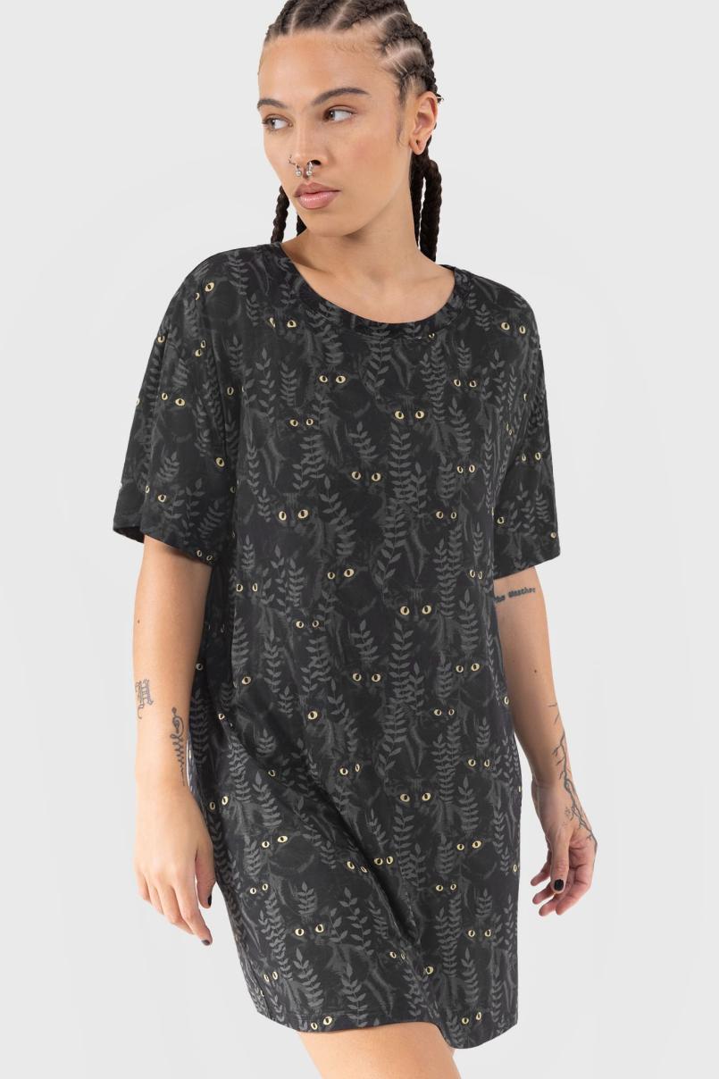 Women Chill Out | Killstar Familiar Woods T-Shirt Dress