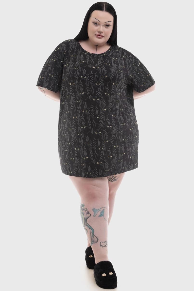 Women Chill Out | Killstar Familiar Woods T-Shirt Dress
