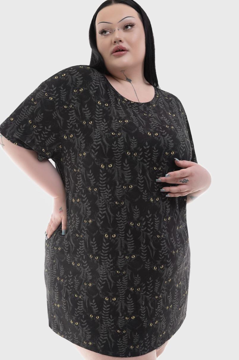 Women Chill Out | Killstar Familiar Woods T-Shirt Dress