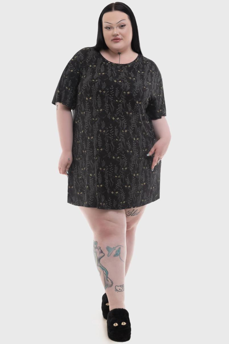 Women Chill Out | Killstar Familiar Woods T-Shirt Dress
