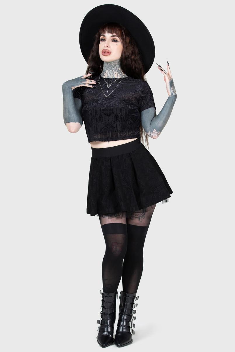 Women Crop | Killstar Chapel Of Hatred Crop Top