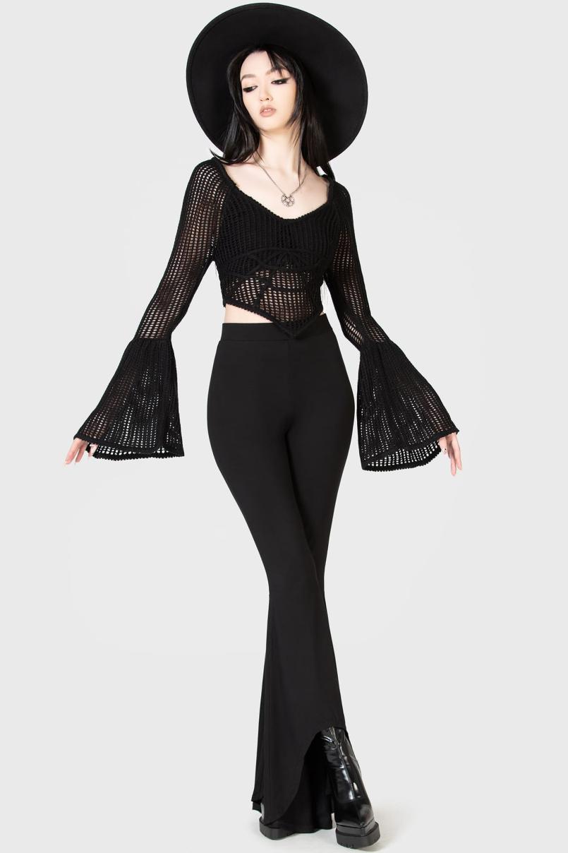 Women Crop | Killstar Cruel Fate Knit Top