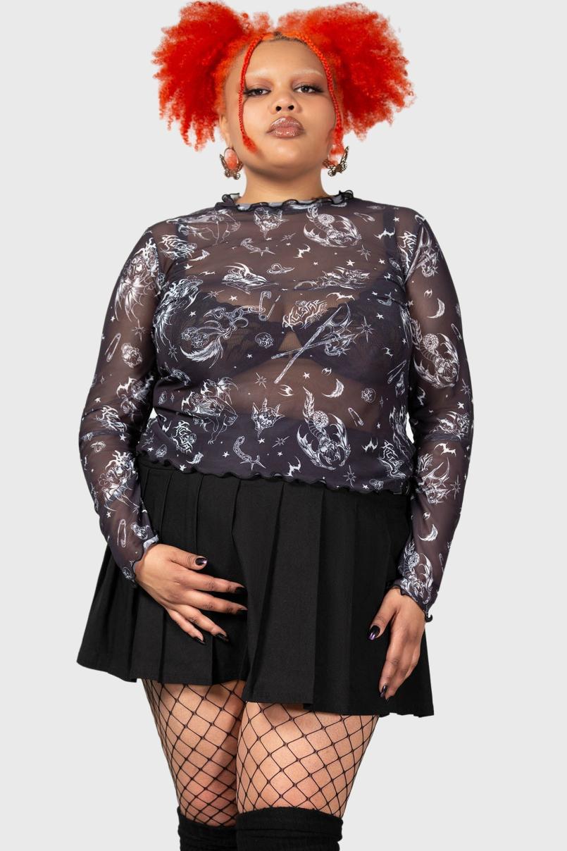 Women Crop | Killstar Dazed Skull Crop Top