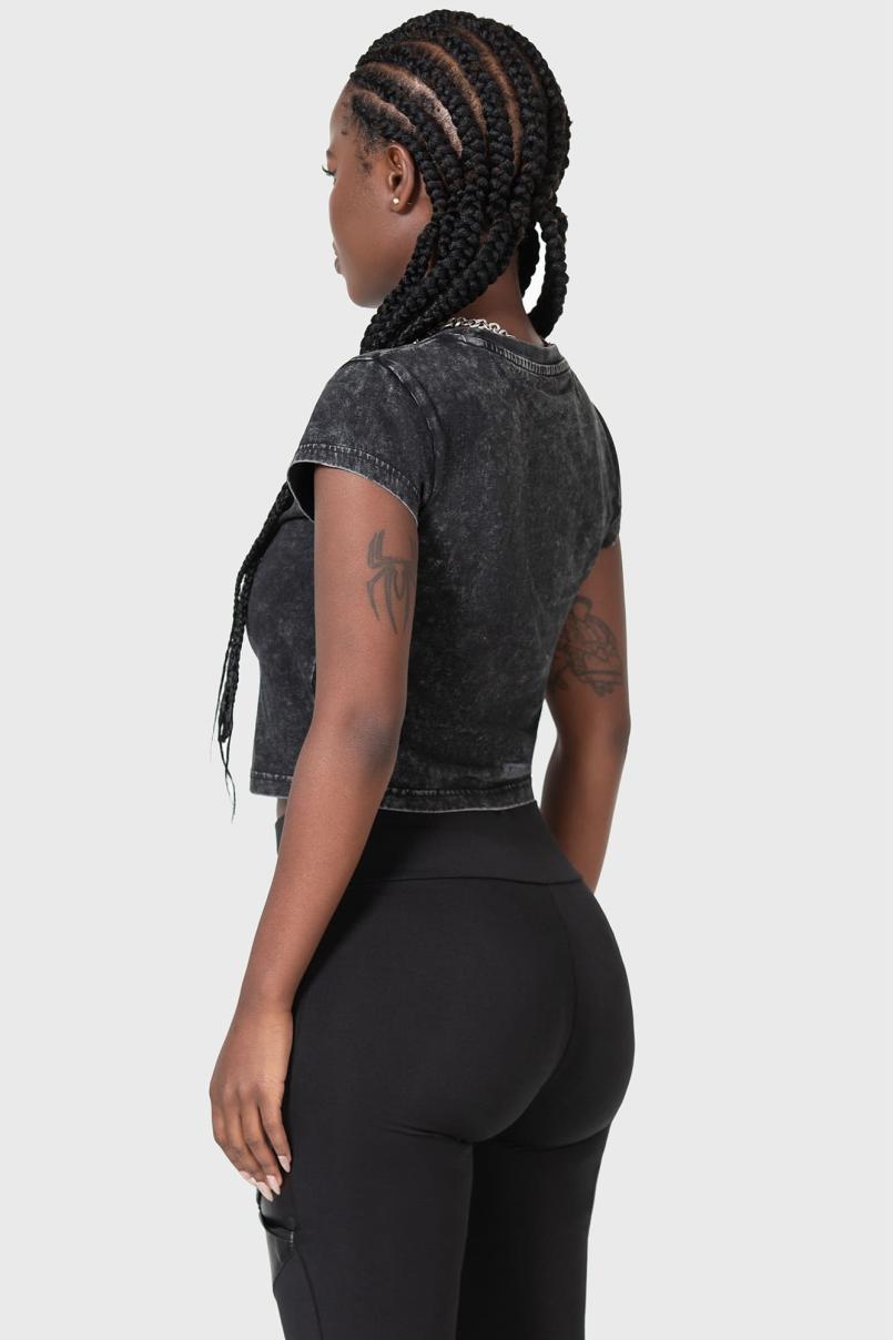 Women Crop | Killstar Digi Death Shrunken T-Shirt