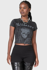 Women Crop | Killstar Digi Death Shrunken T-Shirt