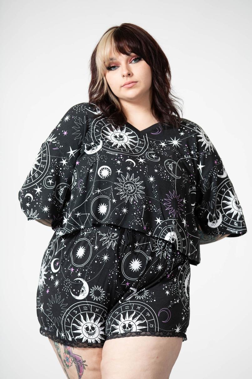 Women Crop | Killstar Moonlight V Neck Crop Top