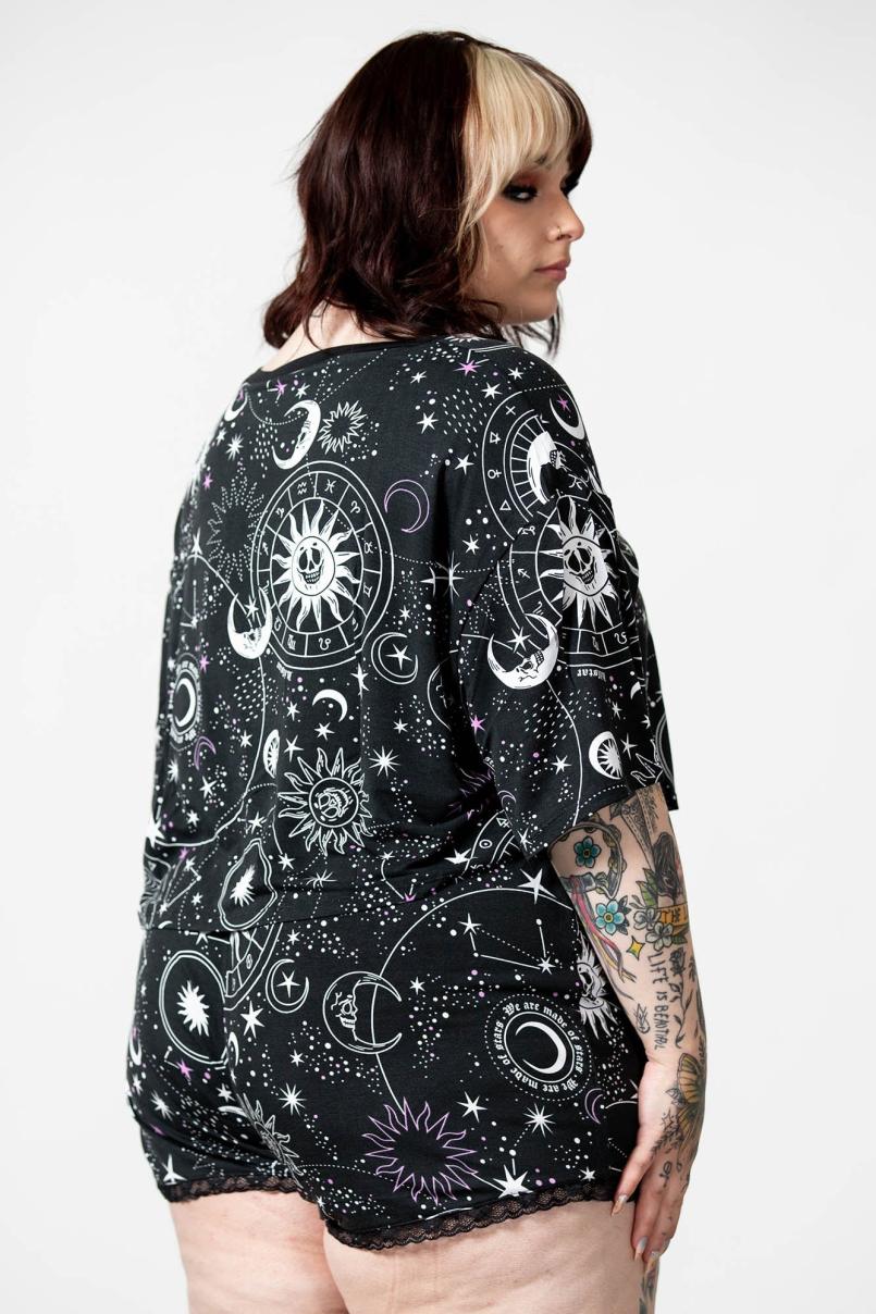 Women Crop | Killstar Moonlight V Neck Crop Top