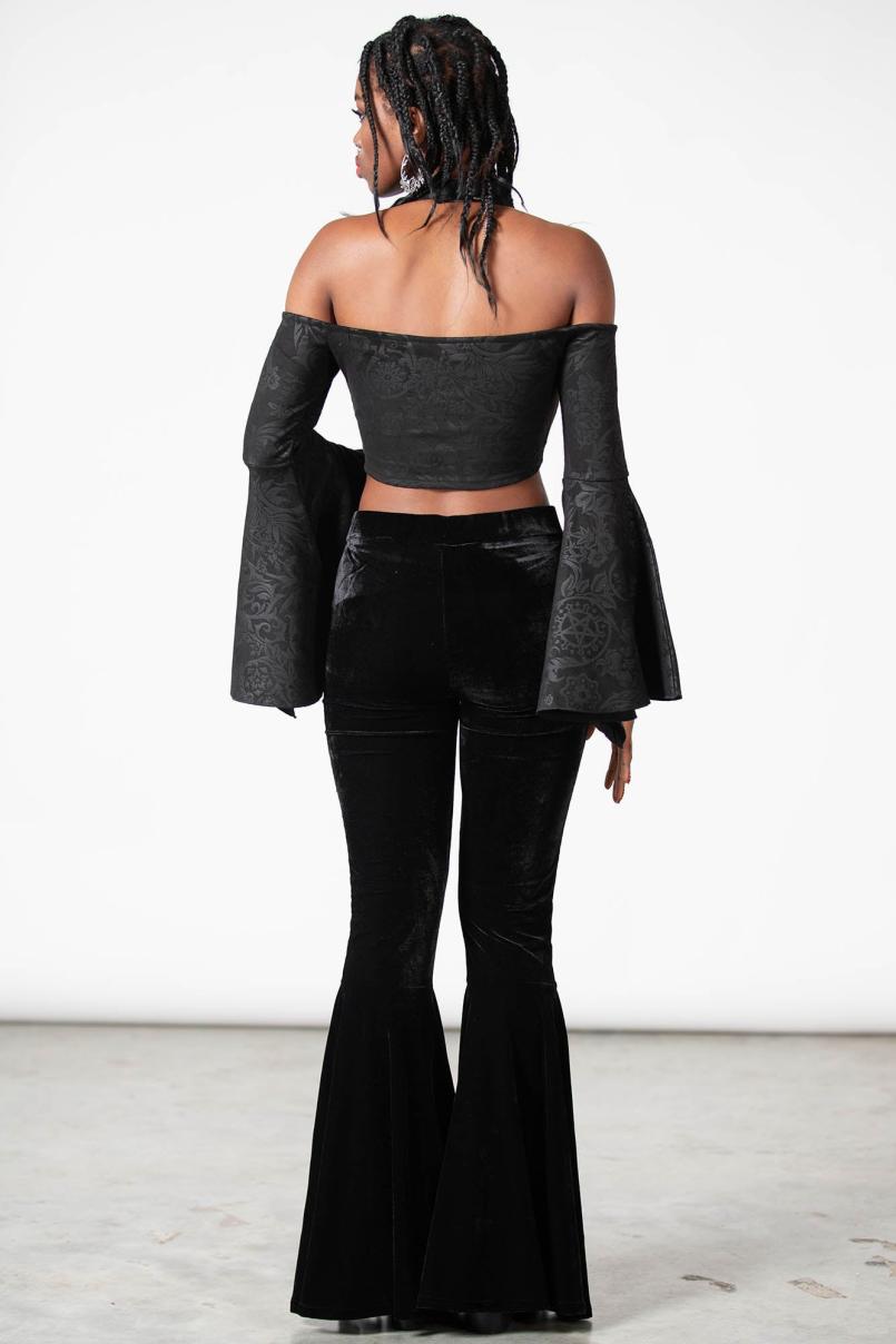 Women Crop | Killstar Periwinkle Halter Crop Top