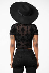 Women Crop | Killstar Petra Mesh Crop Top