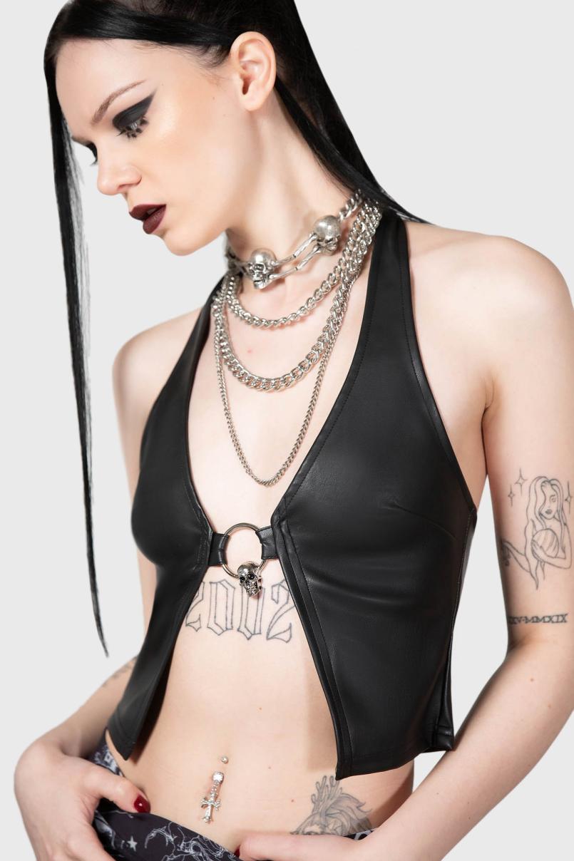 Women Crop | Killstar Sheenah Halter Top