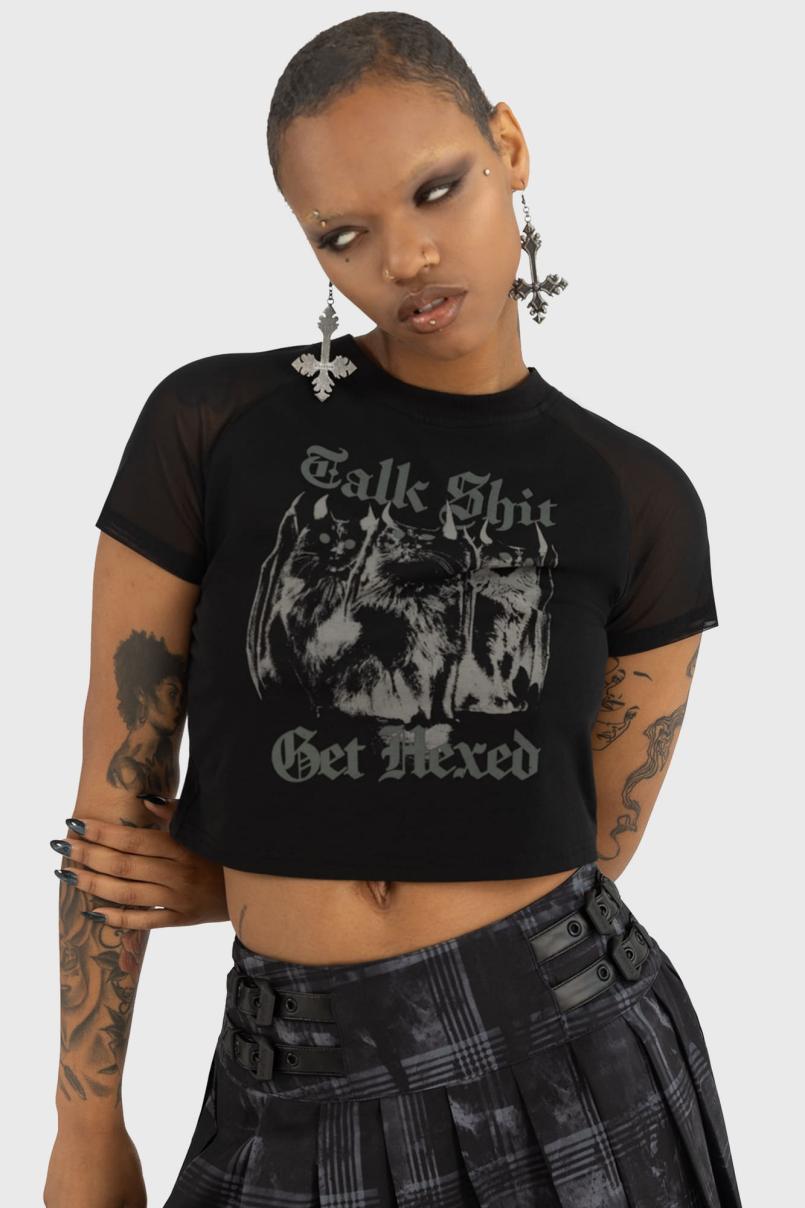 Women Crop | Killstar Talk Shit Crop Top