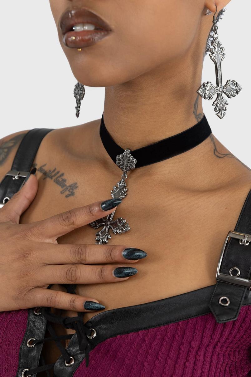 Women Earrings | Killstar Crossed Fates Earrings