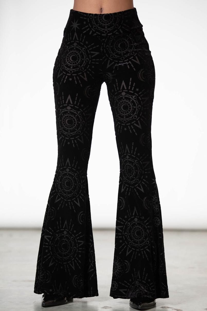 Women Flares | Killstar Evil Eye Burnout Bell Bottom