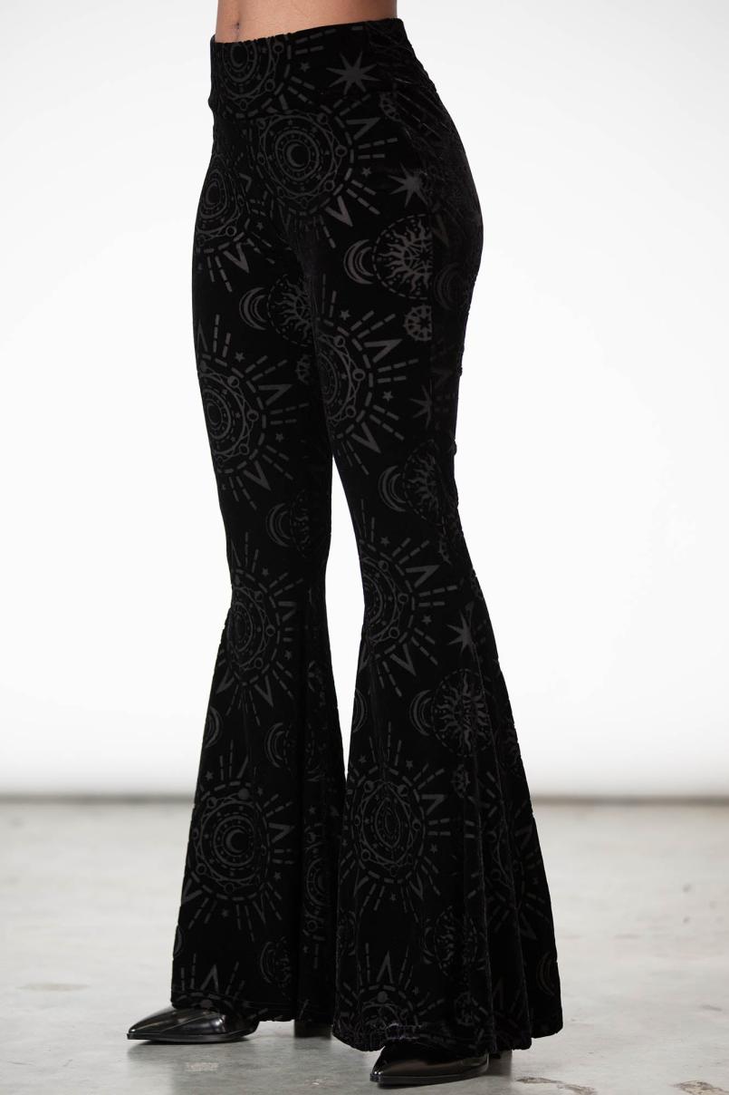 Women Flares | Killstar Evil Eye Burnout Bell Bottom