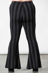 Women Flares | Killstar Inferno Room Flares [GREY STRIPE]