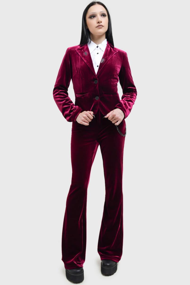 Women Flares | Killstar Recently Deceased Velvet Flares