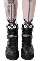 Women Flats &amp; Trainers | Killstar Keiko Kitty High Tops [B]
