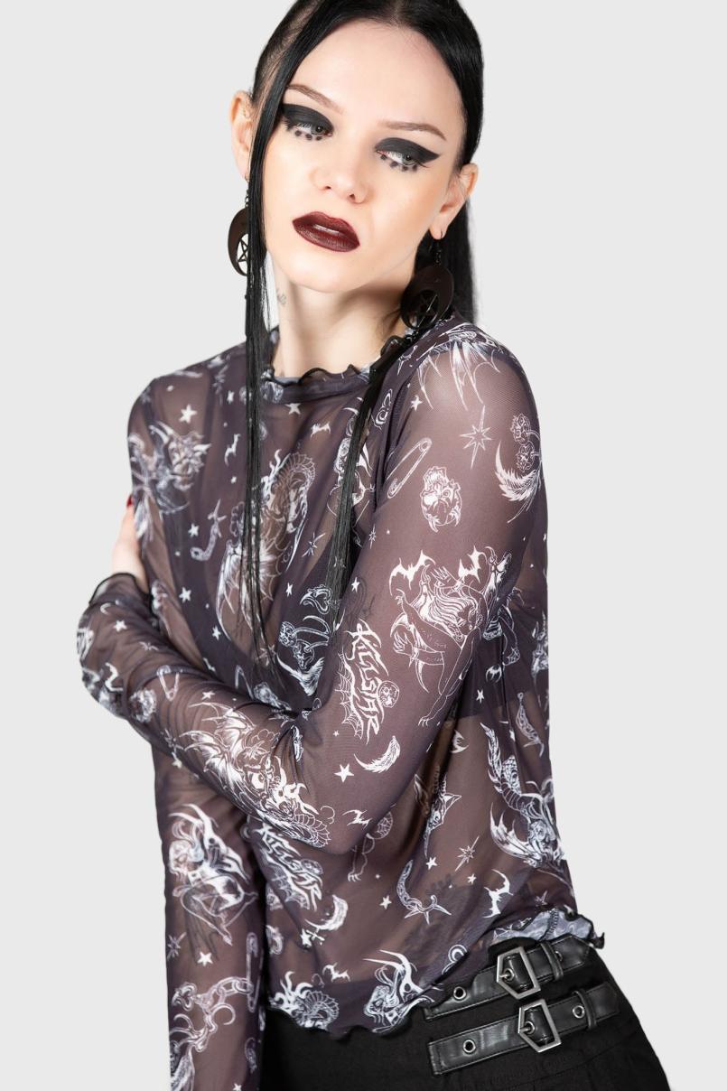 Women Going Out | Killstar Dazed Skull Crop Top