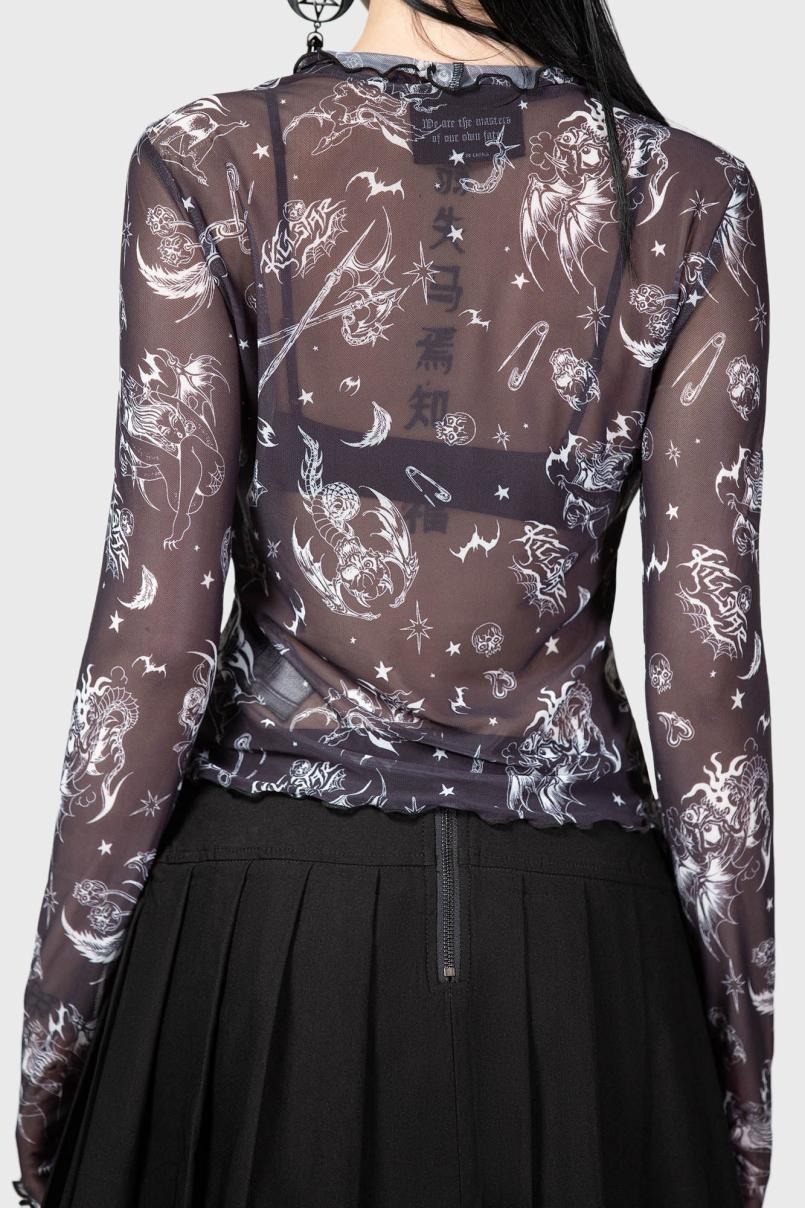 Women Going Out | Killstar Dazed Skull Crop Top