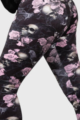 Women Going Out | Killstar Hematite Leggings [BLACK/PINK]