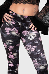 Women Going Out | Killstar Hematite Leggings [BLACK/PINK]