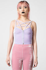 Women Going Out | Killstar Lost In Sin Zip Top [PASTEL LILAC]