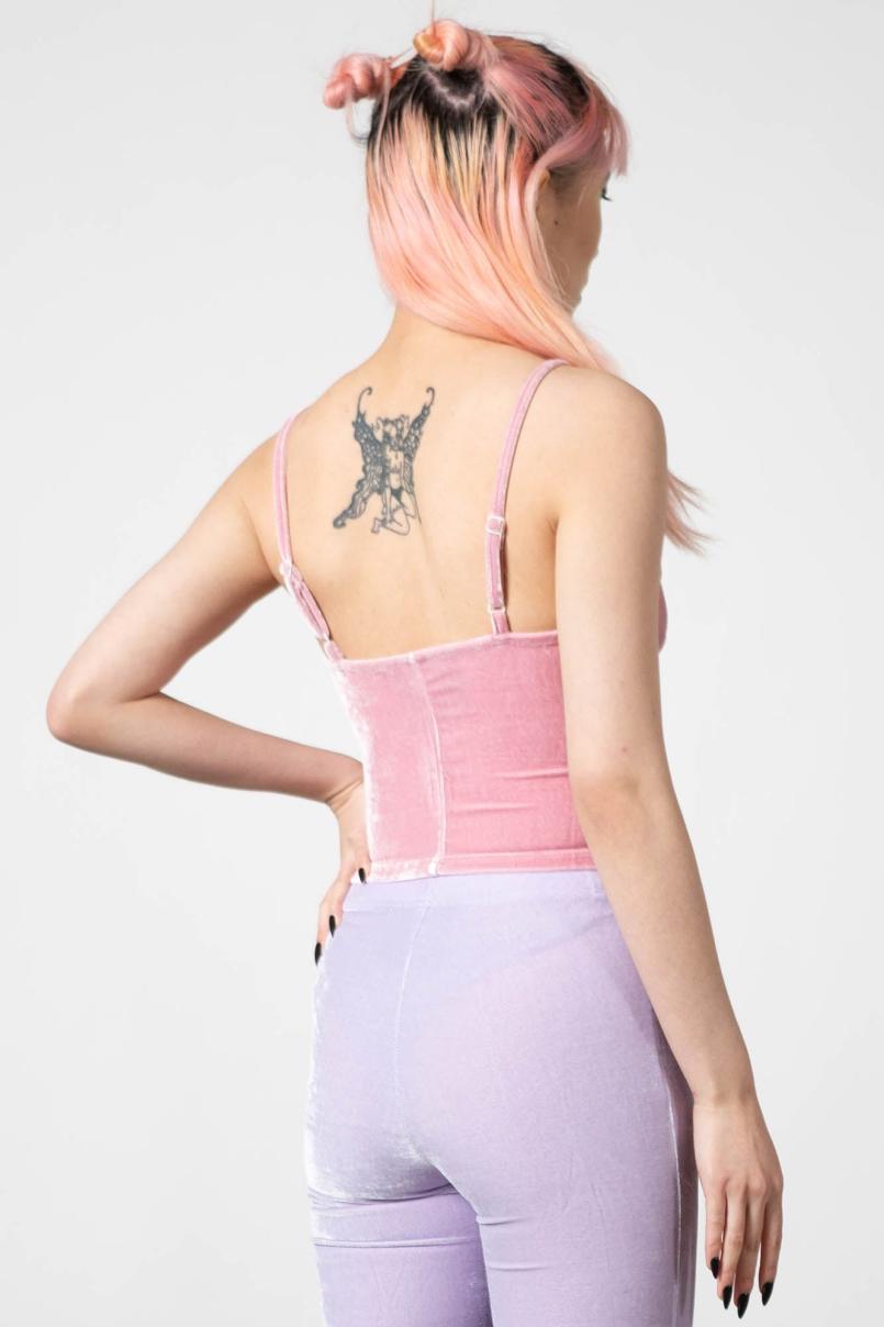 Women Going Out | Killstar Lost In Sin Zip Top [PASTEL PINK]