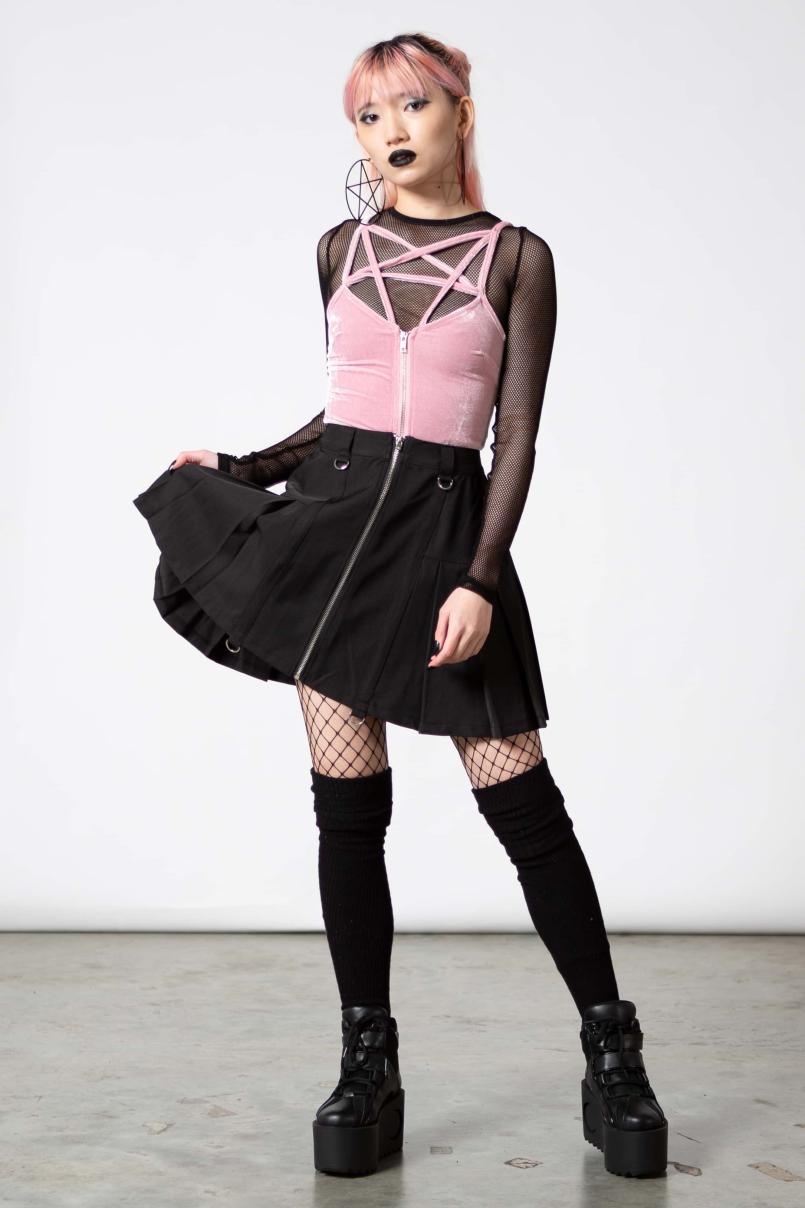 Women Going Out | Killstar Lost In Sin Zip Top [PASTEL PINK]