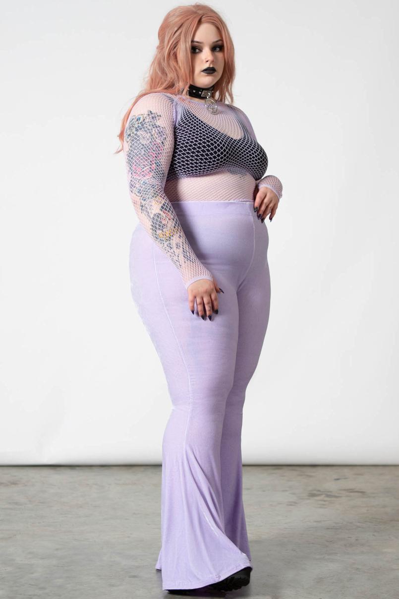 Women Going Out | Killstar Moondance Bell Bottoms [PASTEL LILAC]