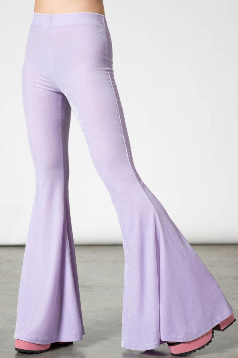 Women Going Out | Killstar Moondance Bell Bottoms [PASTEL LILAC]