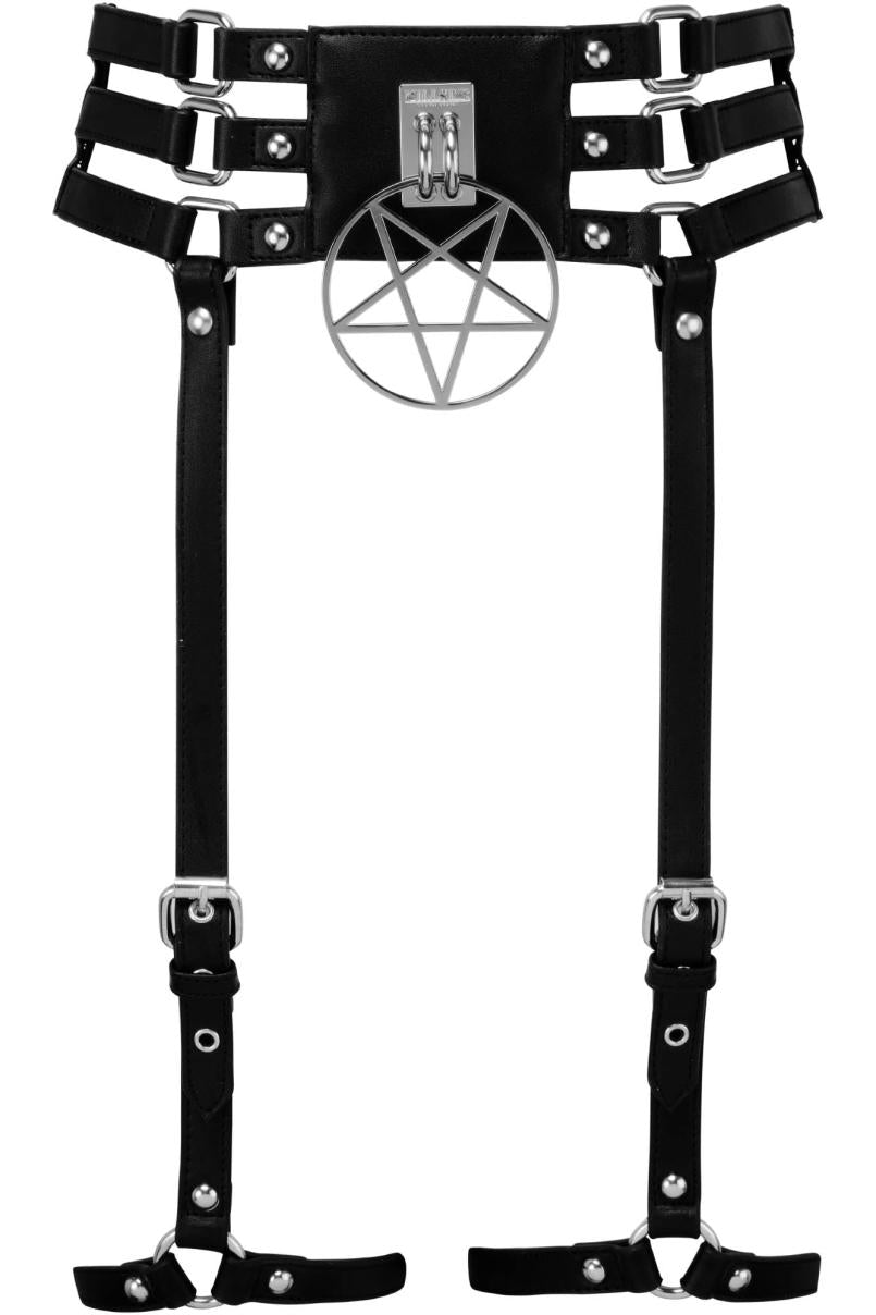Women Harnesses &amp; Belts | Killstar Baby Hex Suspender Belt [B]