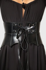 Women Harnesses &amp; Belts | Killstar Wetland Bat Peplum Corset