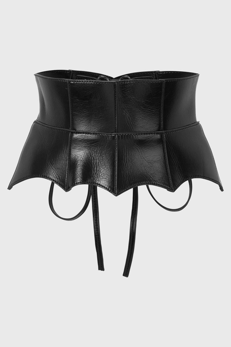 Women Harnesses &amp; Belts | Killstar Wetland Bat Peplum Corset