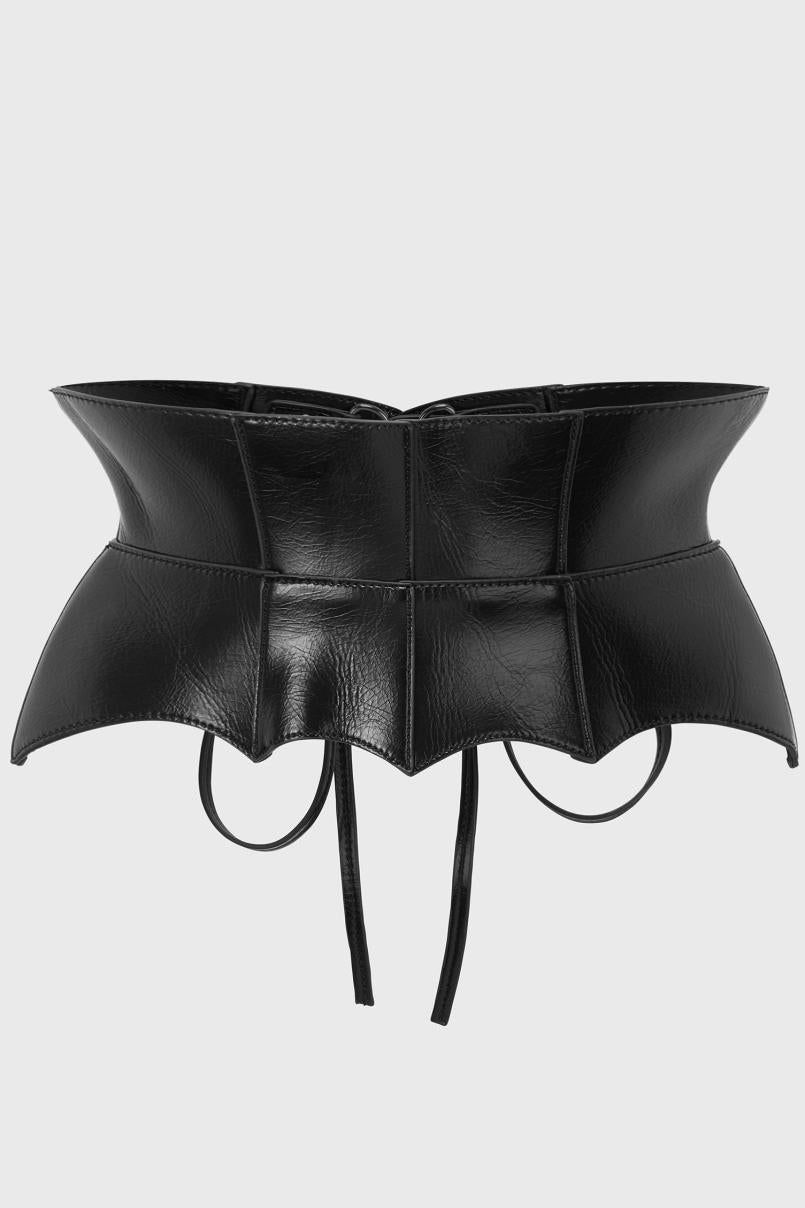 Women Harnesses &amp; Belts | Killstar Wetland Bat Peplum Corset