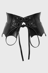 Women Harnesses &amp; Belts | Killstar Wetland Bat Peplum Corset