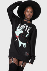 Women Hoodies | Killstar Cat Spat Sweatshirt