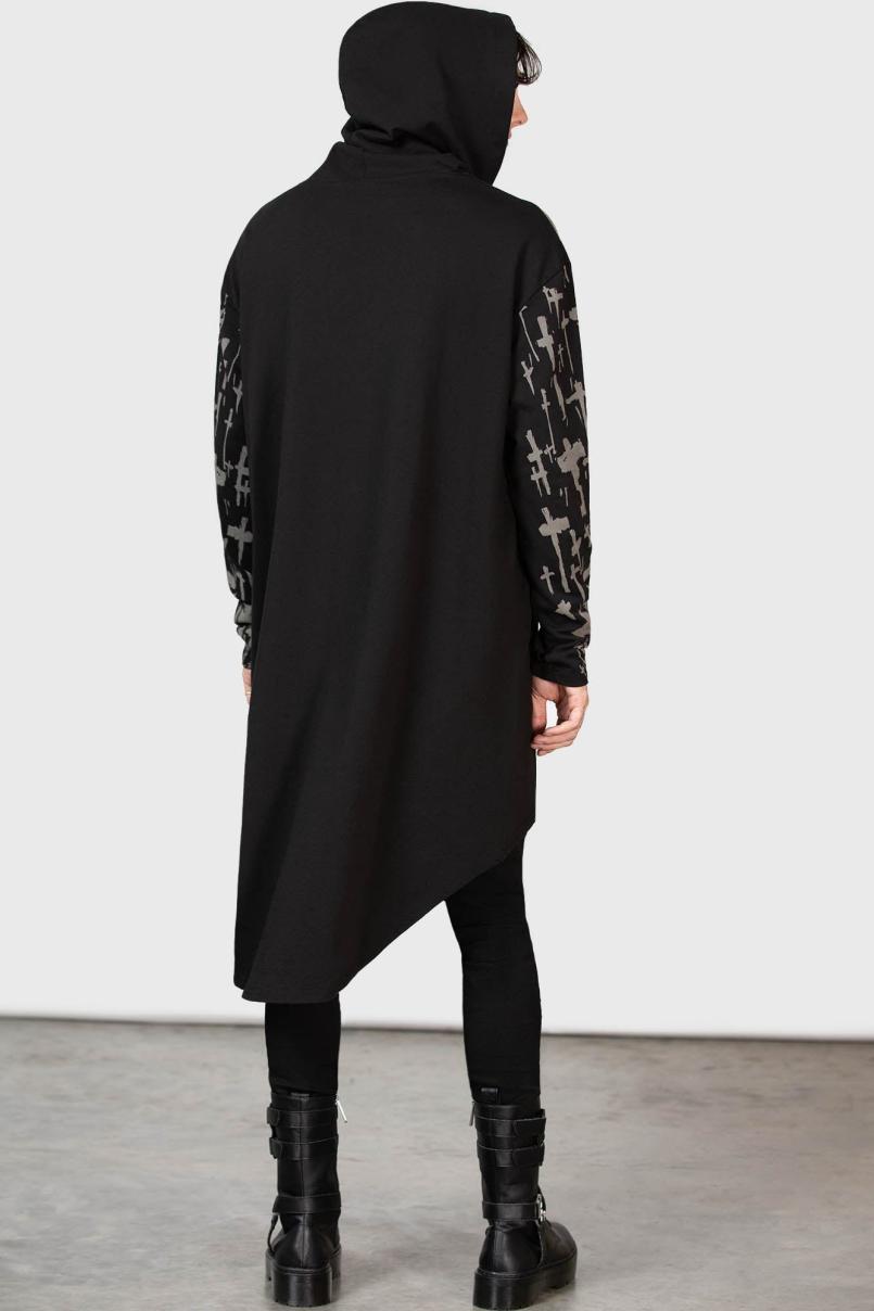 Women Hoodies | Killstar Cross The Bear Longline Hoodie