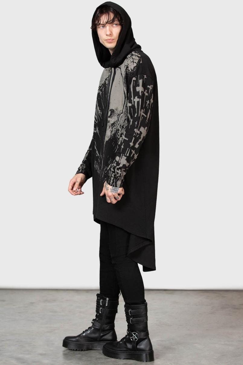 Women Hoodies | Killstar Cross The Bear Longline Hoodie