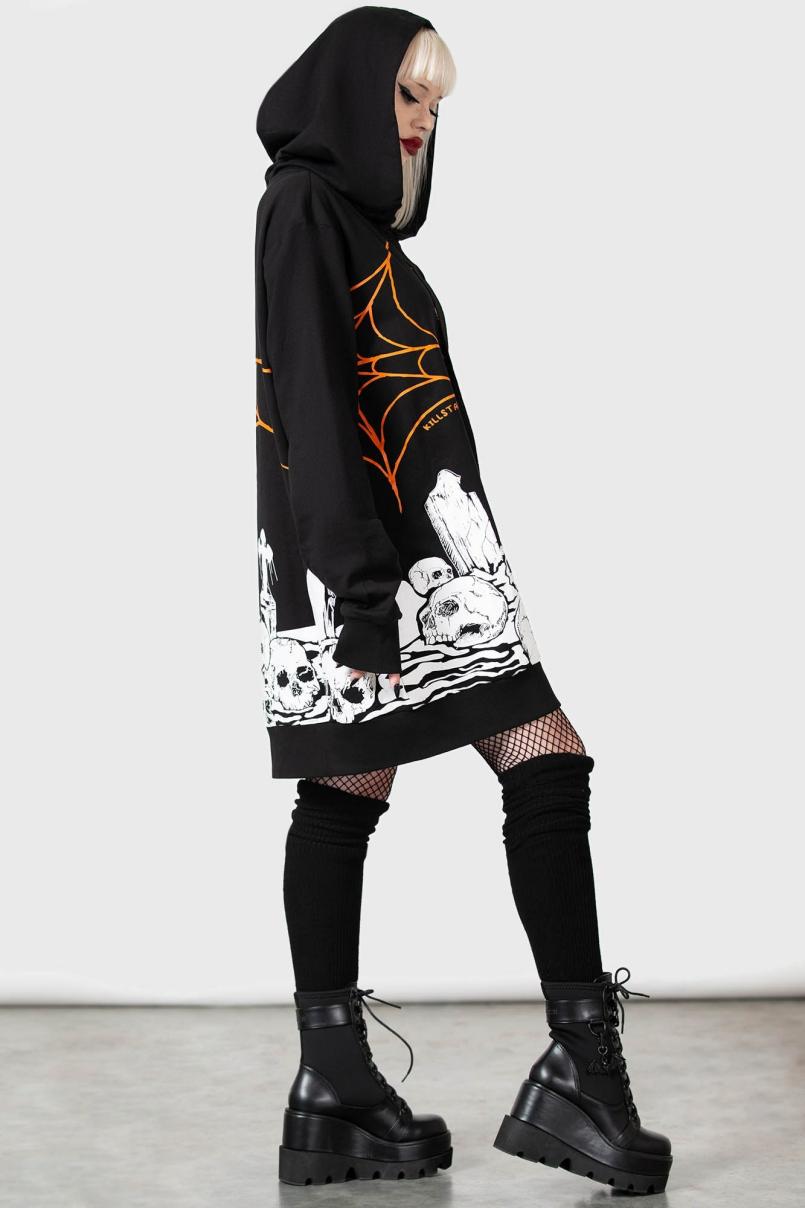 Women Hoodies | Killstar Pumpkin Reaper Hoodie
