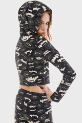 Women Hoodies | Killstar The Lost Boys Crop Hooded Top