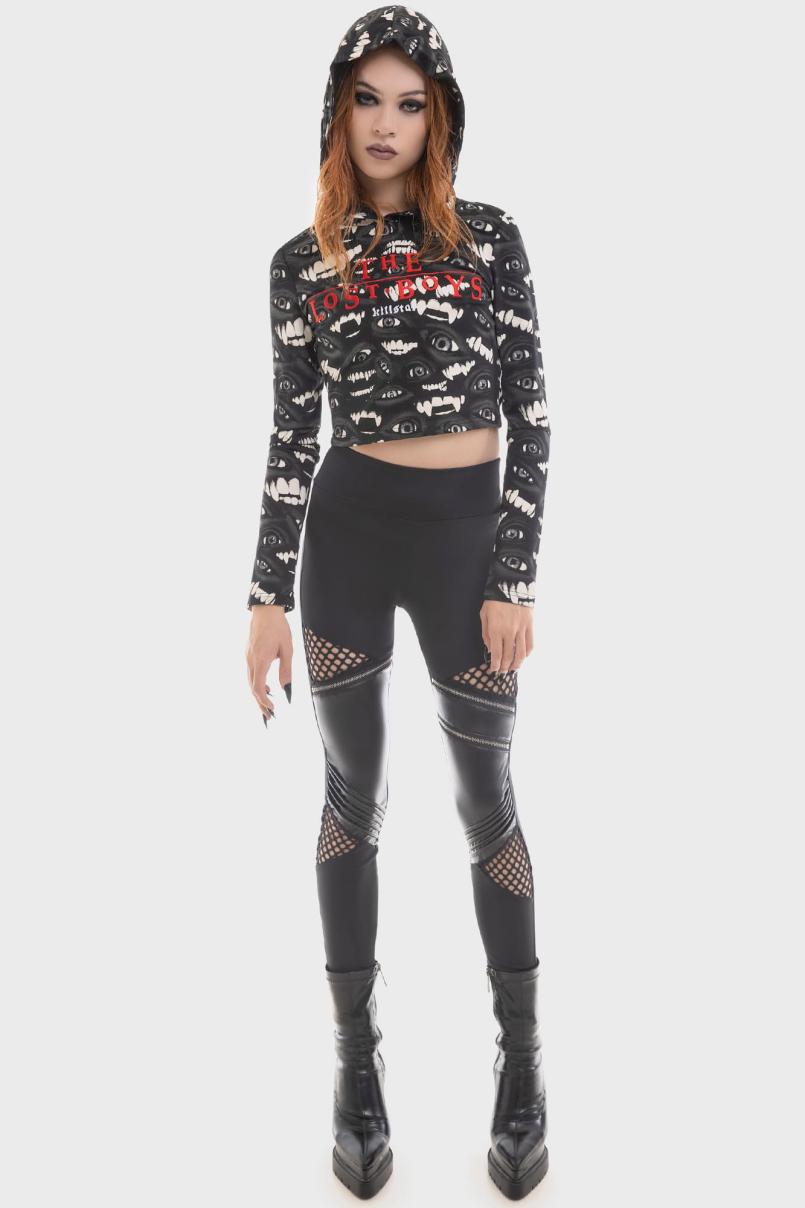 Women Hoodies | Killstar The Lost Boys Crop Hooded Top