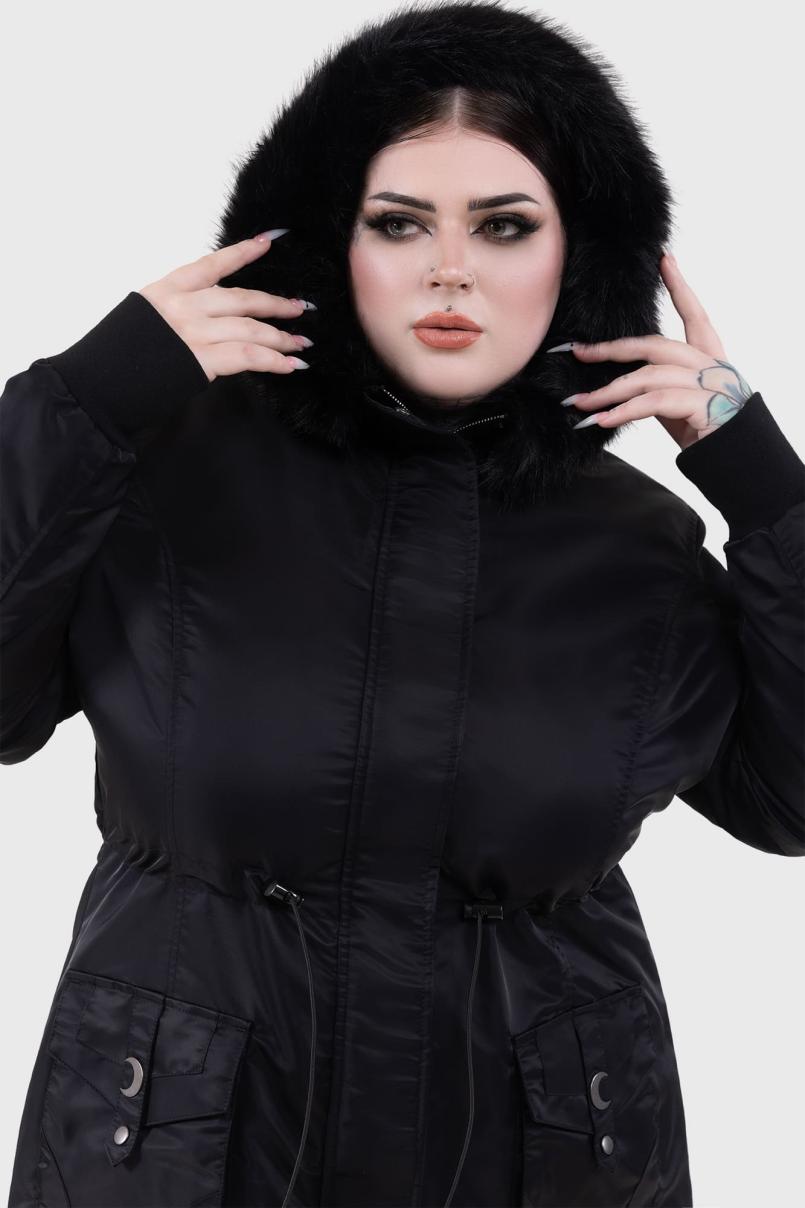 Women Jackets &amp; Coats | Killstar Lunar Eclipse Parka Jacket