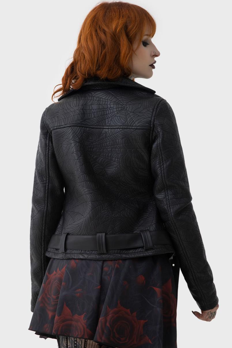Women Jackets &amp; Coats | Killstar Spideration Biker Jacket