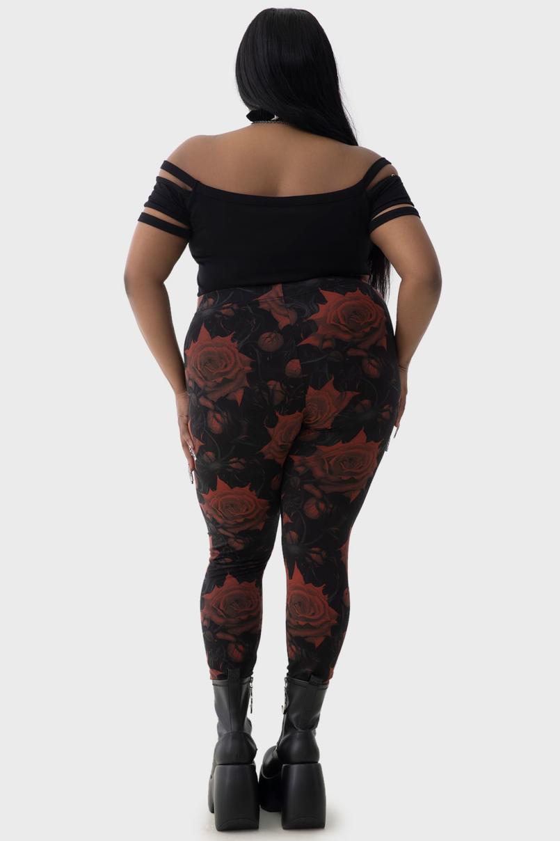 Women Leggings | Killstar Blood Rose Leggings
