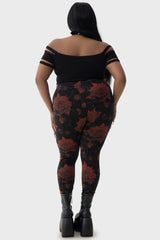 Women Leggings | Killstar Blood Rose Leggings